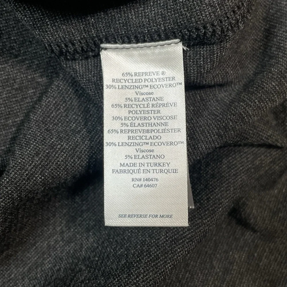 Faherty Shirt Dress Womens M Gray Legend Sweater Long Sleeve Button Front Knit - Picture 8 of 9